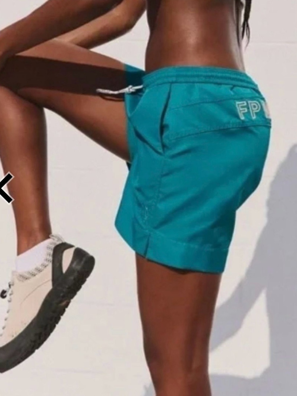 Free people look at it shorts in teal size Xlarge